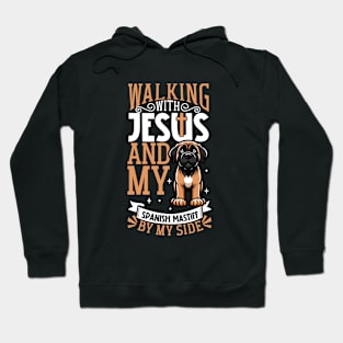 Jesus and dog - Mastín Español Hoodie